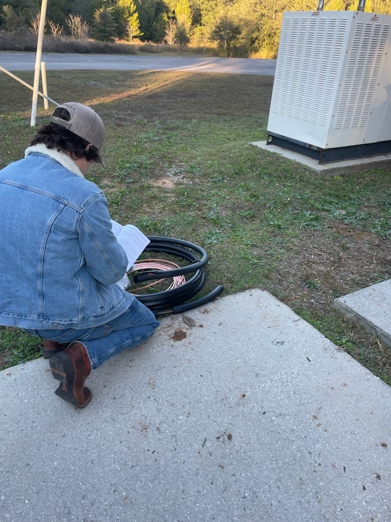 HVAC/R students doing on the job training!