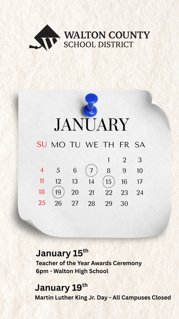 January calendar 