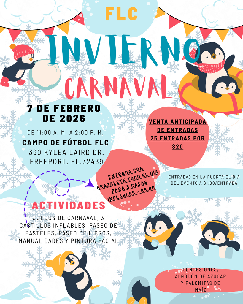 ❄️🎉 You’re Invited to Our 1st Annual Winter Carnival! 🎉❄️¡Están Invitados a Nuestro 1er Carnaval de Invierno! 🎉❄️
