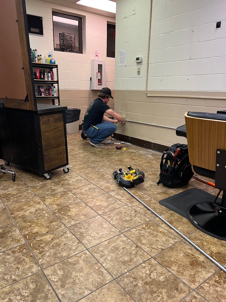 Electricity students working at ECTC