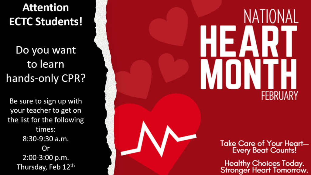 CPR Flyer for ECT C students