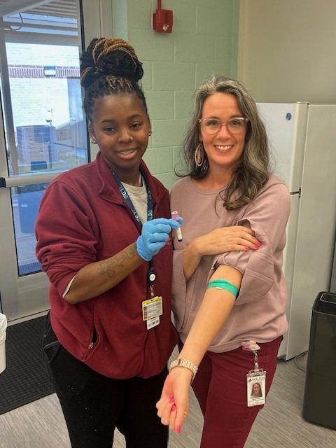 Phlebotomy students