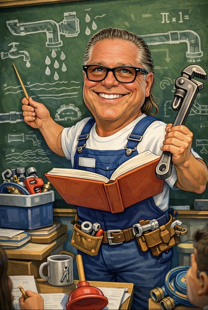 CTE staff caricature