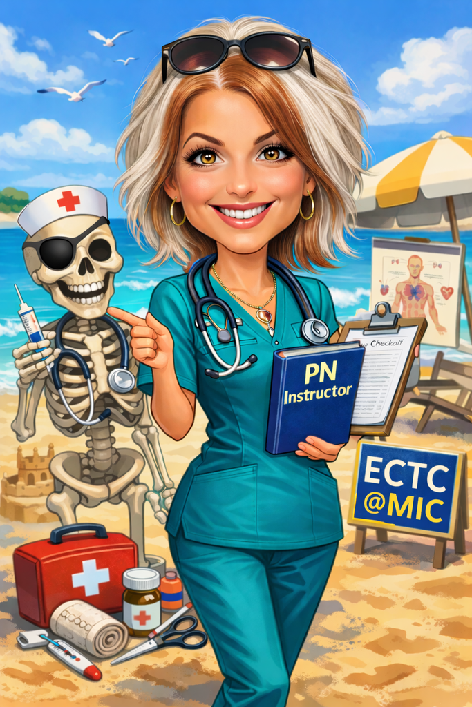 ECTC staff caricature