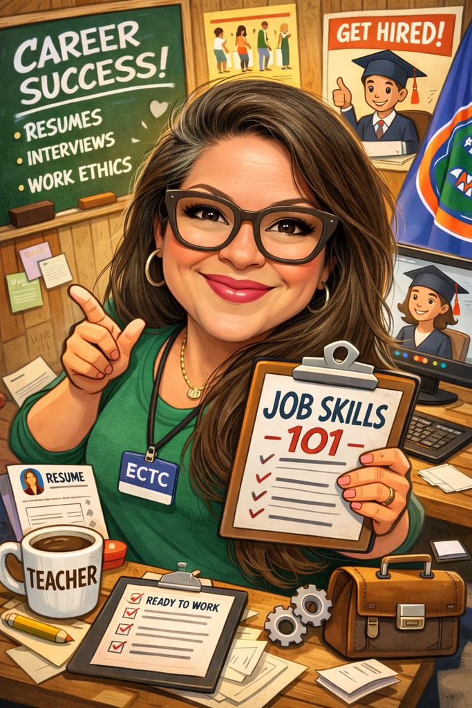 ECTC staff caricature