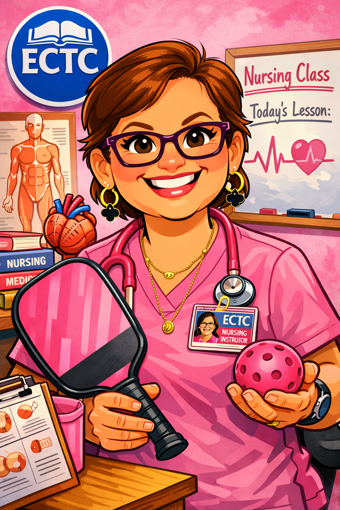 ECTC staff caricature