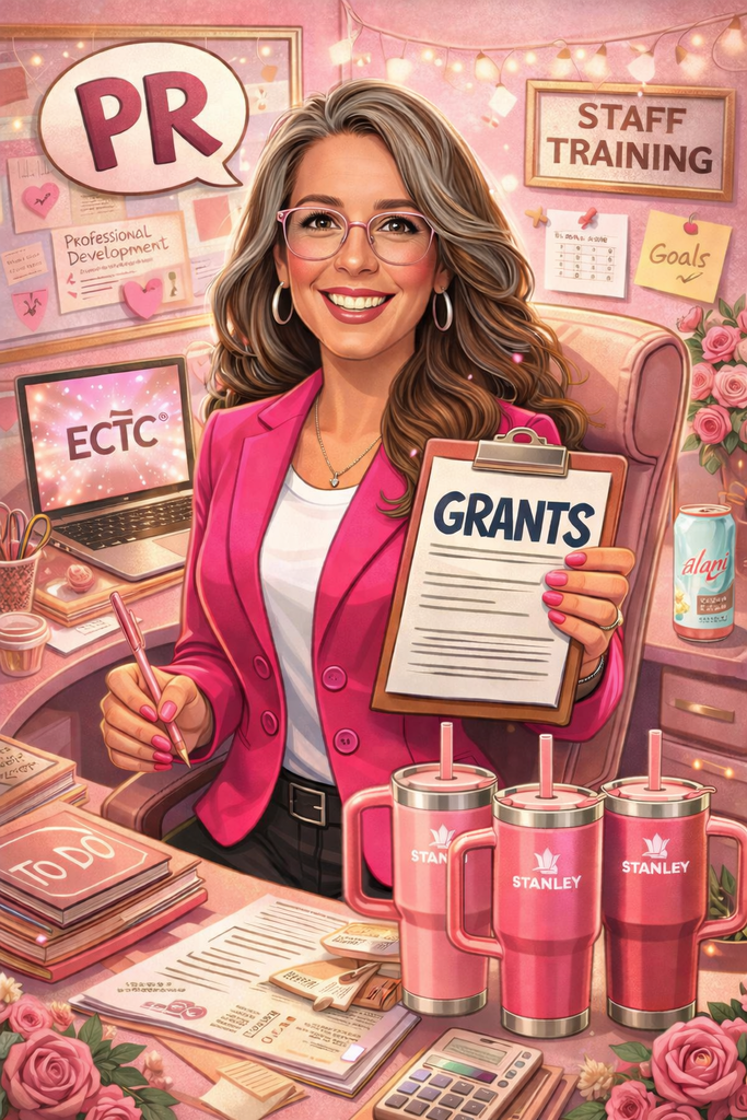 ECTC staff caricature