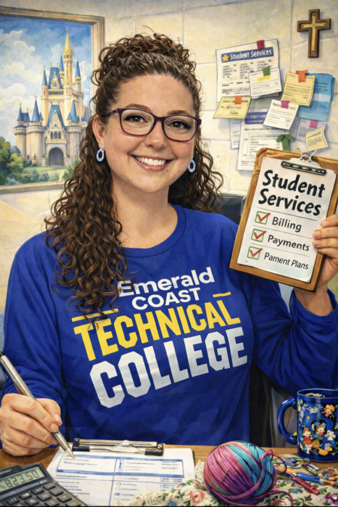 ECTC staff caricature