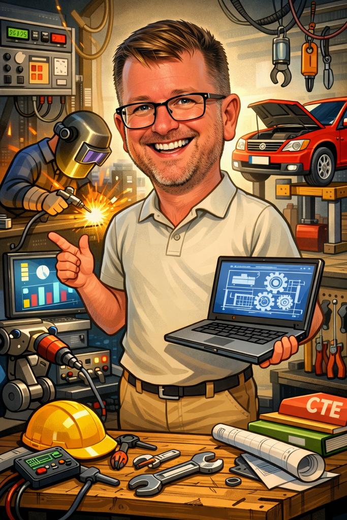 ECTC staff caricature