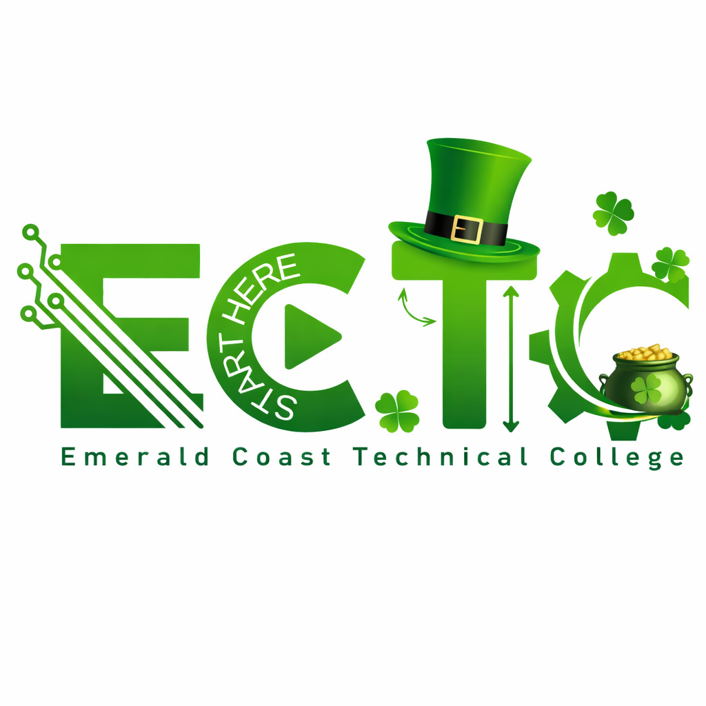 ECTC Green Logo for St. Patrick's Day
