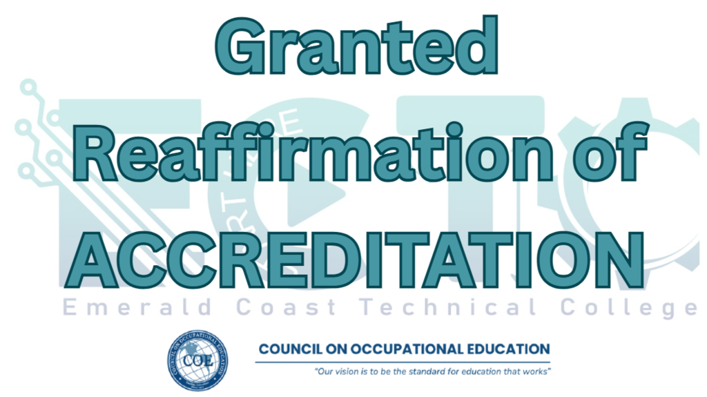 Granted Reaffirmation of Accreditation by COE