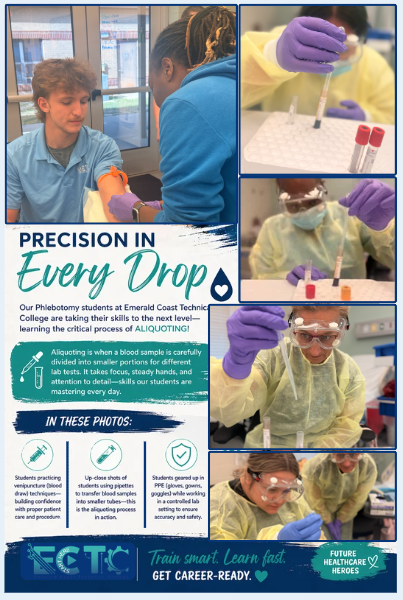 Phlebotomy students