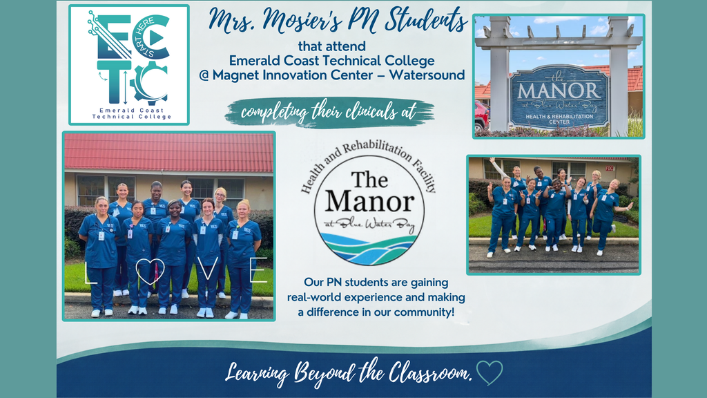 PN Students at The Manor for clinicals