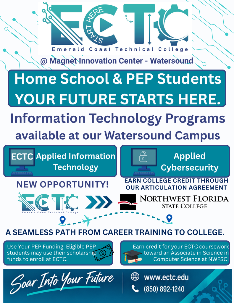 New Opportunities for Home School and PEP Students