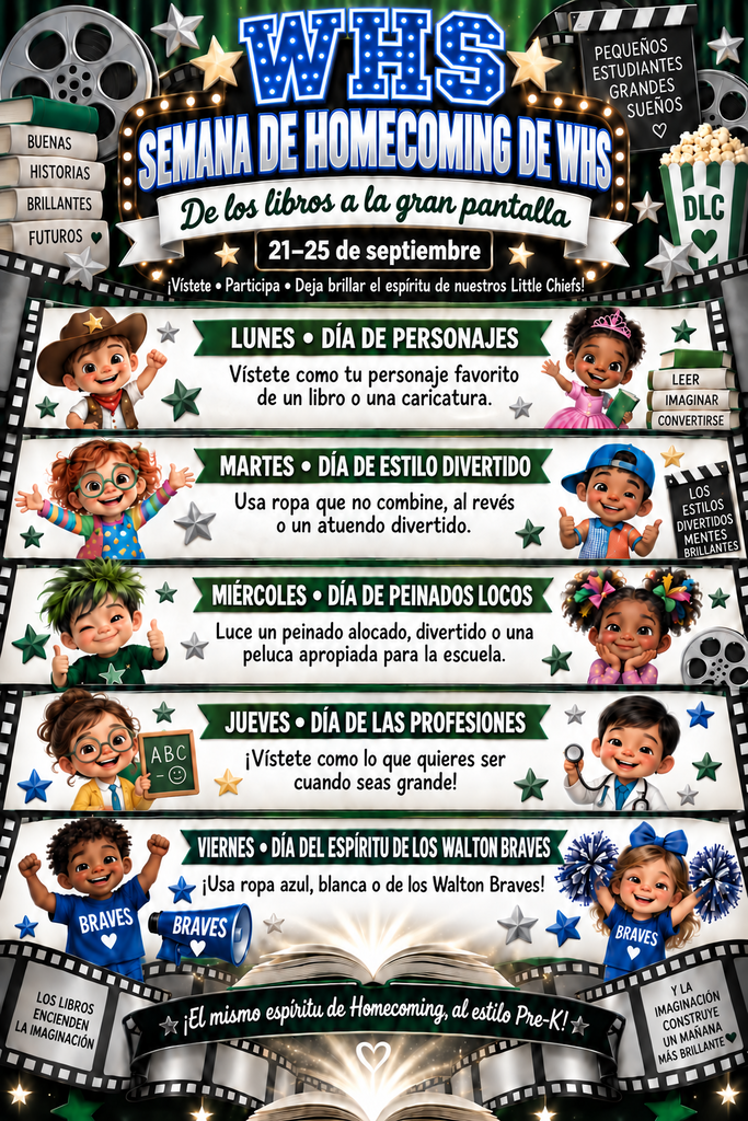 Homecoming Week Dress-Up Days/Días de Vestimenta de la Semana de Homecoming