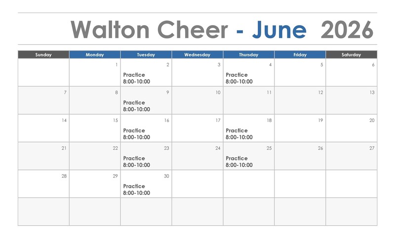 Cheer - June 2026