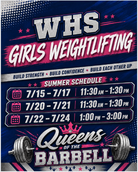 Girls Weightlifting - July 2026