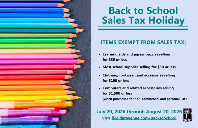 Tax Free Holiday