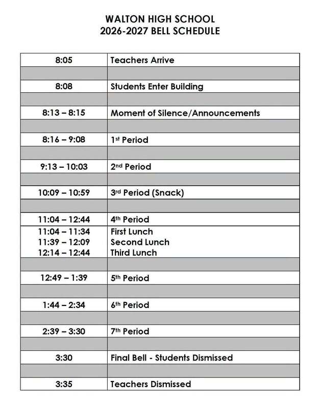 2026-2027 Bell Schedule