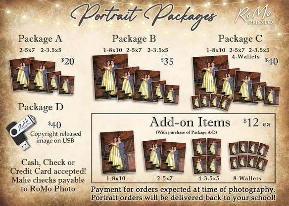 Prom Portrait Packages