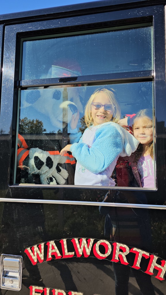 Mrs. Janney's kindergarten class had such a fun time visiting the fire station, learning about fire safety, meeting Sparky, and riding back to school on a fire truck! Thank you Walworth Fire/Rescue! 🚒🔥🚒🔥🚒🔥 #FireSafetyWeek #BetterTogether #WeLoveWalworth #WalworthJ1