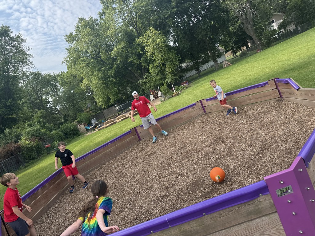 Camp Walworth playing Gaga Ball