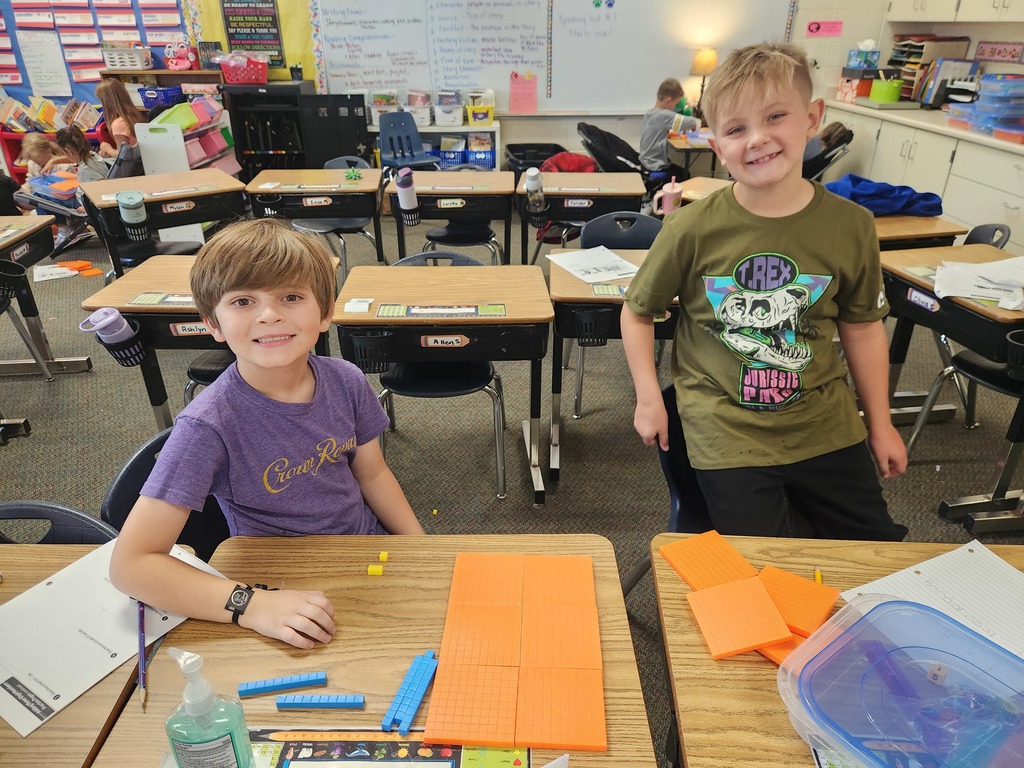Mrs. Niemuth's 3rd graders enjoyed kicking off Math this school year with reviewing Place Value.
