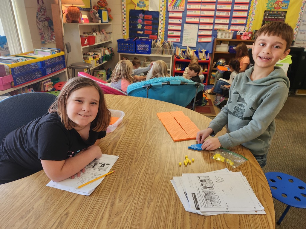 Mrs. Niemuth's 3rd graders enjoyed kicking off Math this school year with reviewing Place Value.