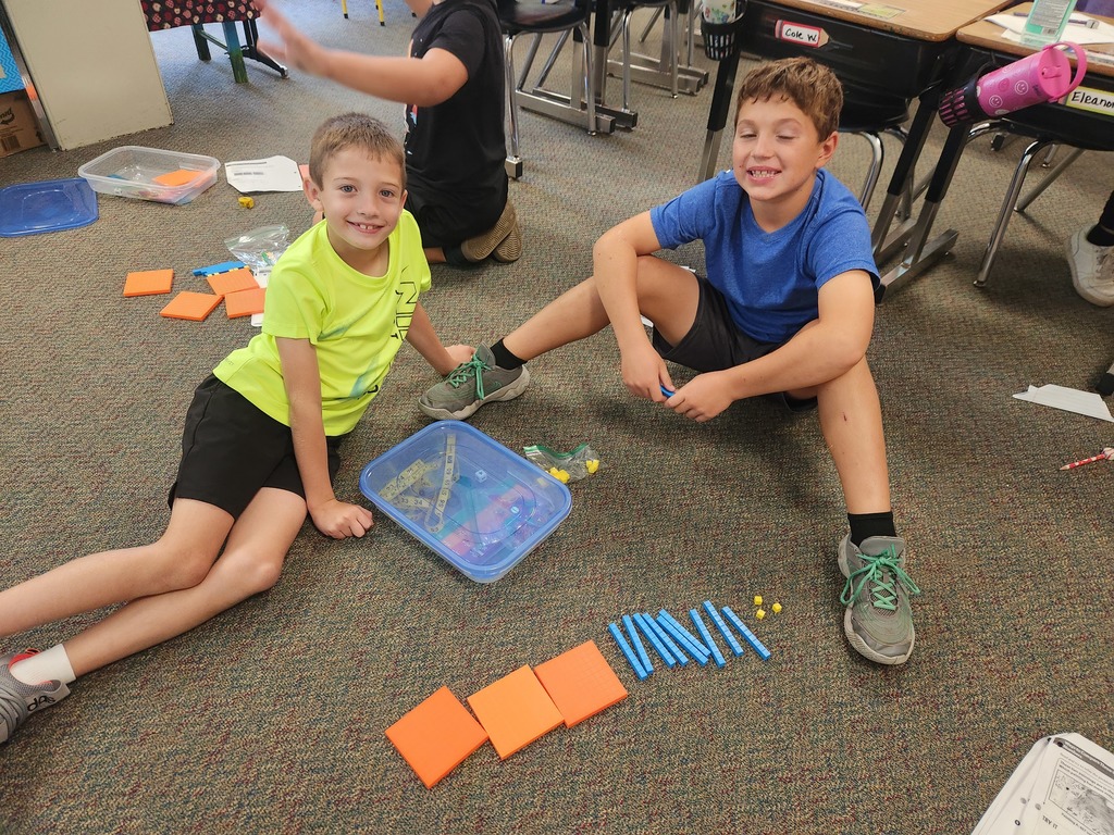Mrs. Niemuth's 3rd graders enjoyed kicking off Math this school year with reviewing Place Value.