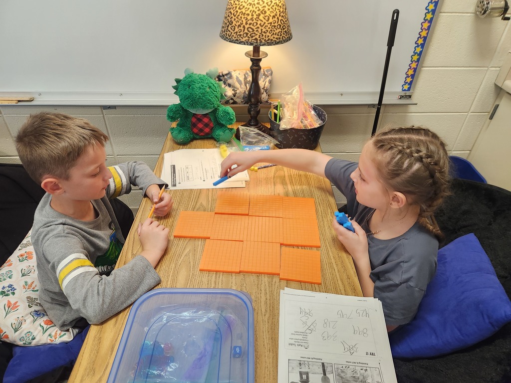 Mrs. Niemuth's 3rd graders enjoyed kicking off Math this school year with reviewing Place Value.