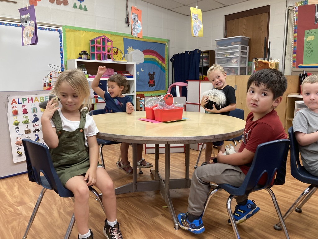 playing with puppets