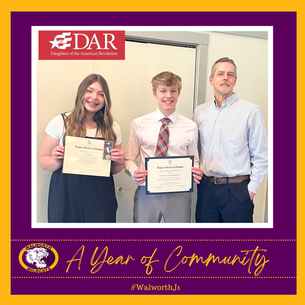 A Year of Community ~ Daughters of the American Revolution Citizenship Award