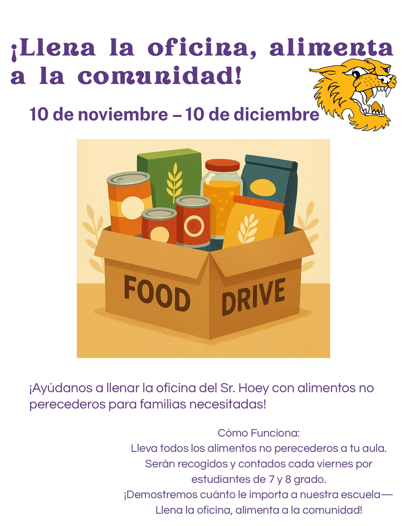 ¡Llena la oficina, alimenta a la comunidad ~ Campaña de recogida de alimentos!