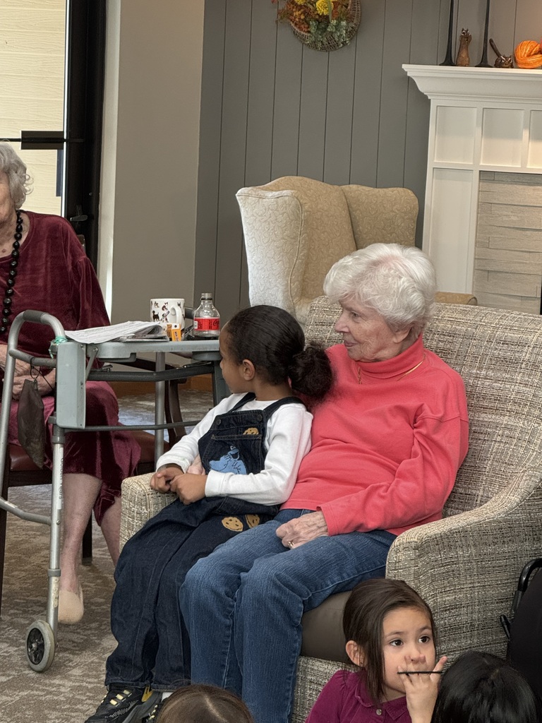 Kindergartener with a resident