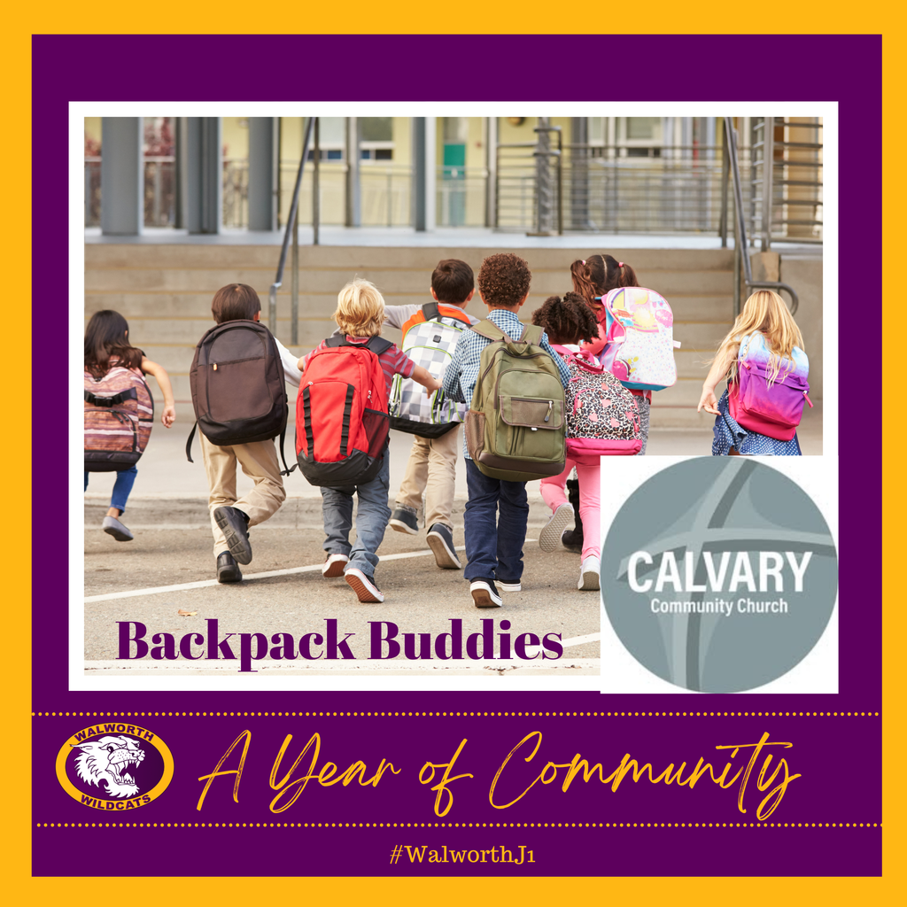 A Year of Community ~ Calvary Church Backpack Buddies