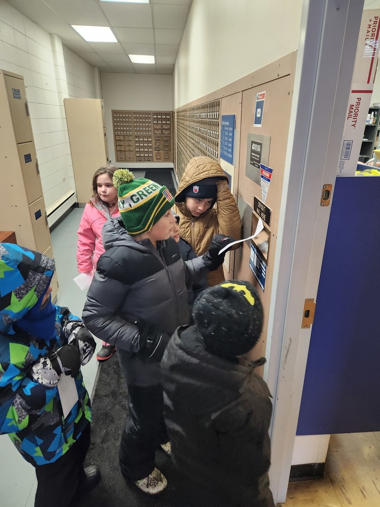 students mailing Santa letters