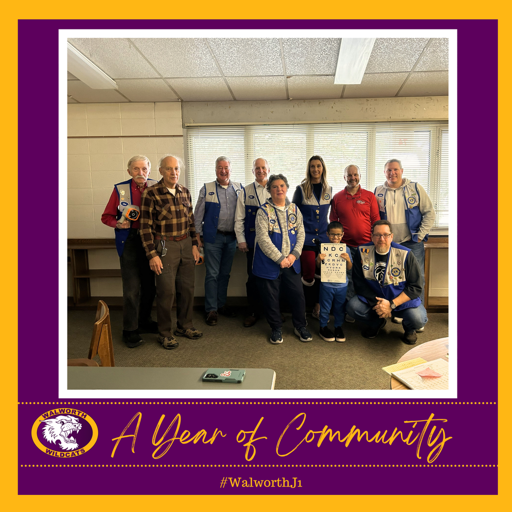 A Year of Community ~ Lions Club Vison Testing