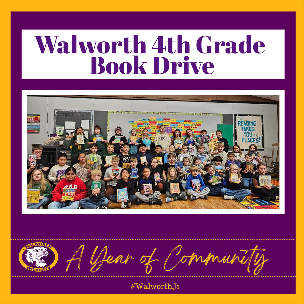 A Year Of Community ~ 4th Grade Book Drive