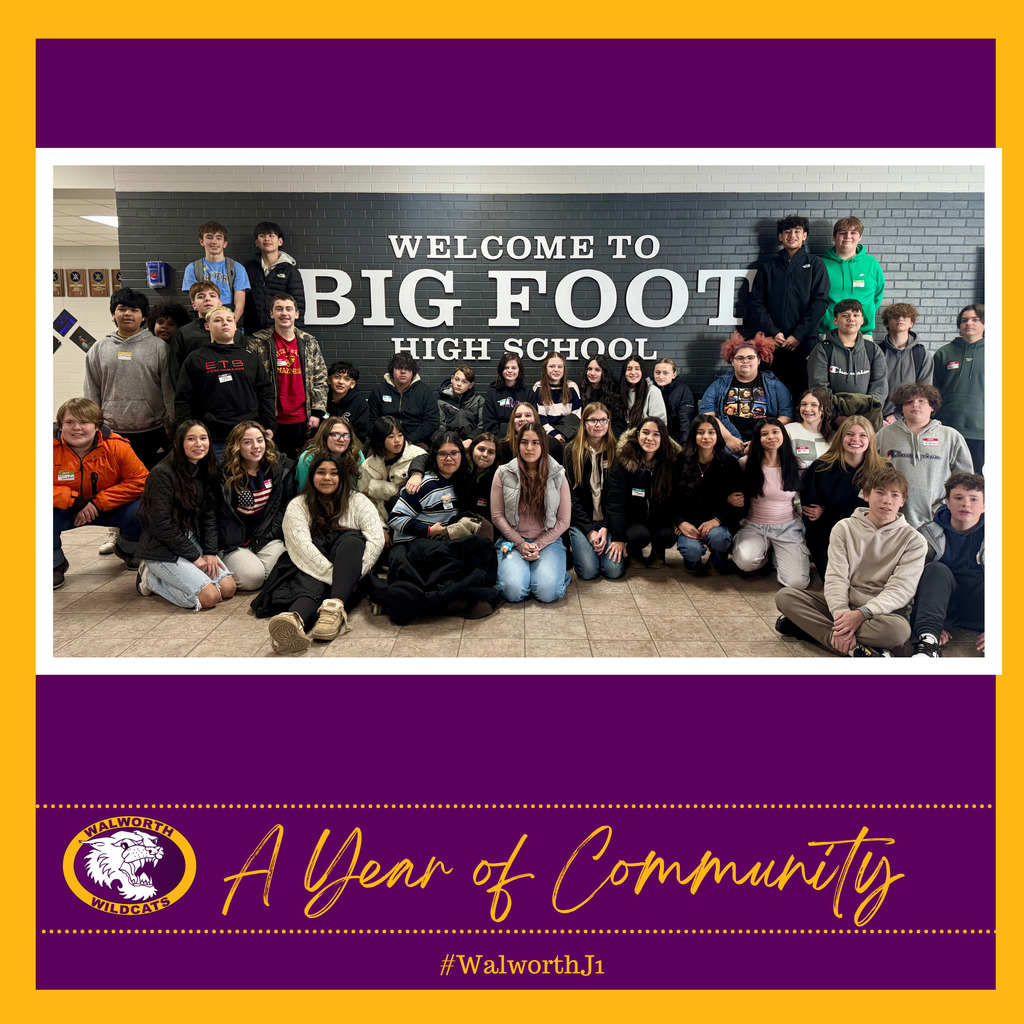 A Year Of Community ~ Big Foot High School 8th Grade Orientation