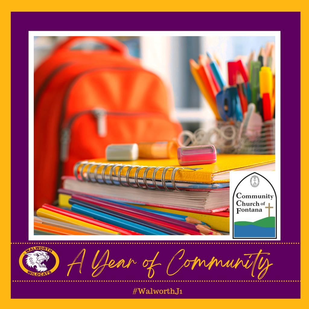 A Year Of Community ~ Fontana Community Church - School Supplies 