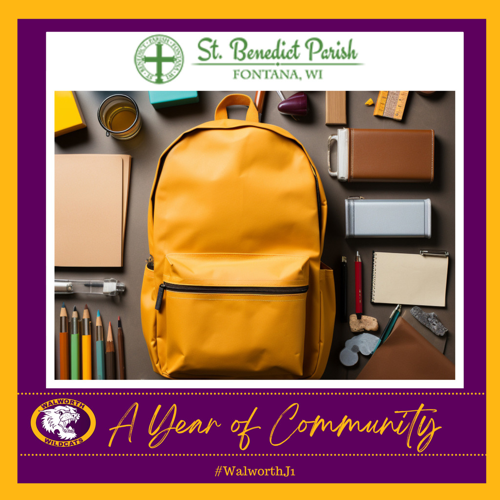 A Year Of Community ~ St. Benedict Parish Fontana ~ School Supplies 