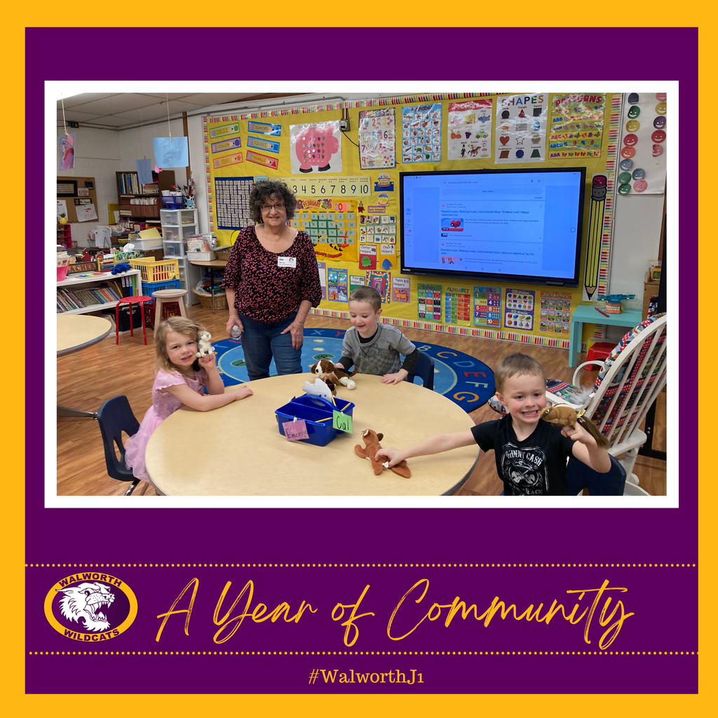 A Year of Community ~ Penny Gruetzmacher JK Classroom Volunteer 