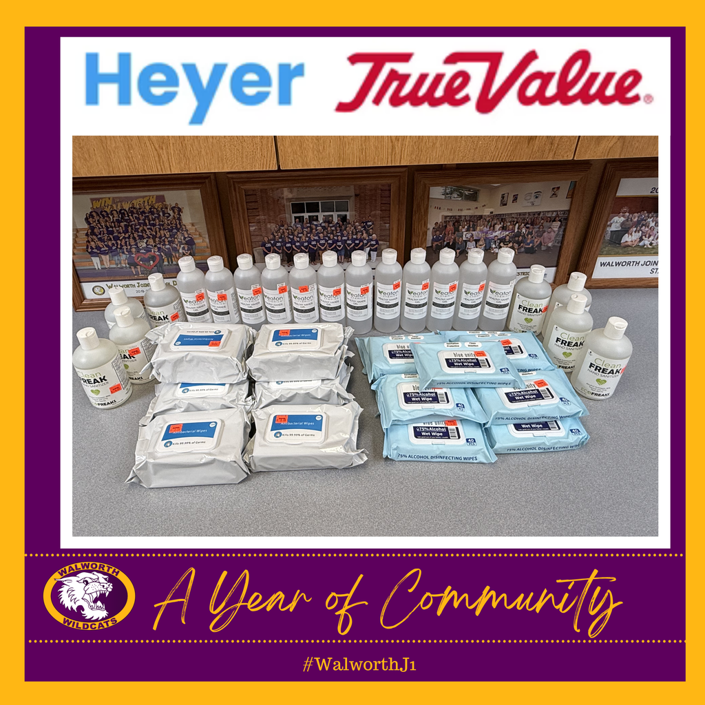 A Year of Community ~ Heyer True Value - Hand Sanatizer
