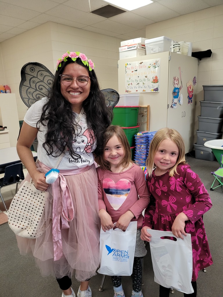 Students with tooth fairy.