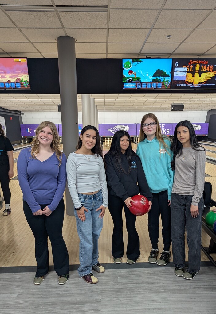 8th graders at a bowling alley
