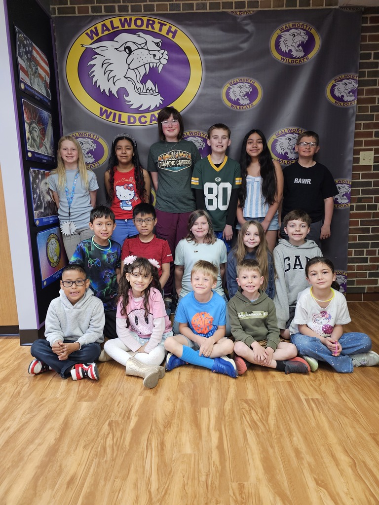 Congratulations to last week's Paw Print winners. Students receive a Paw Print for working hard and making Walworth a great school. On Fridays, students who have earned a Paw Print are entered into a drawing. Way to go Wildcats! #WalworthProud #WalworthJ1