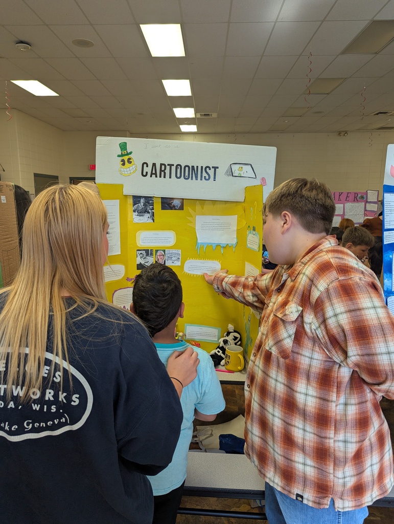 Students at the career fair.