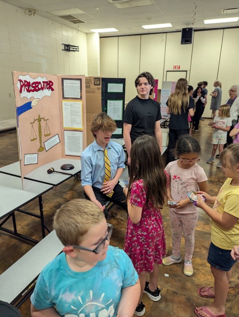 Students at the career fair.
