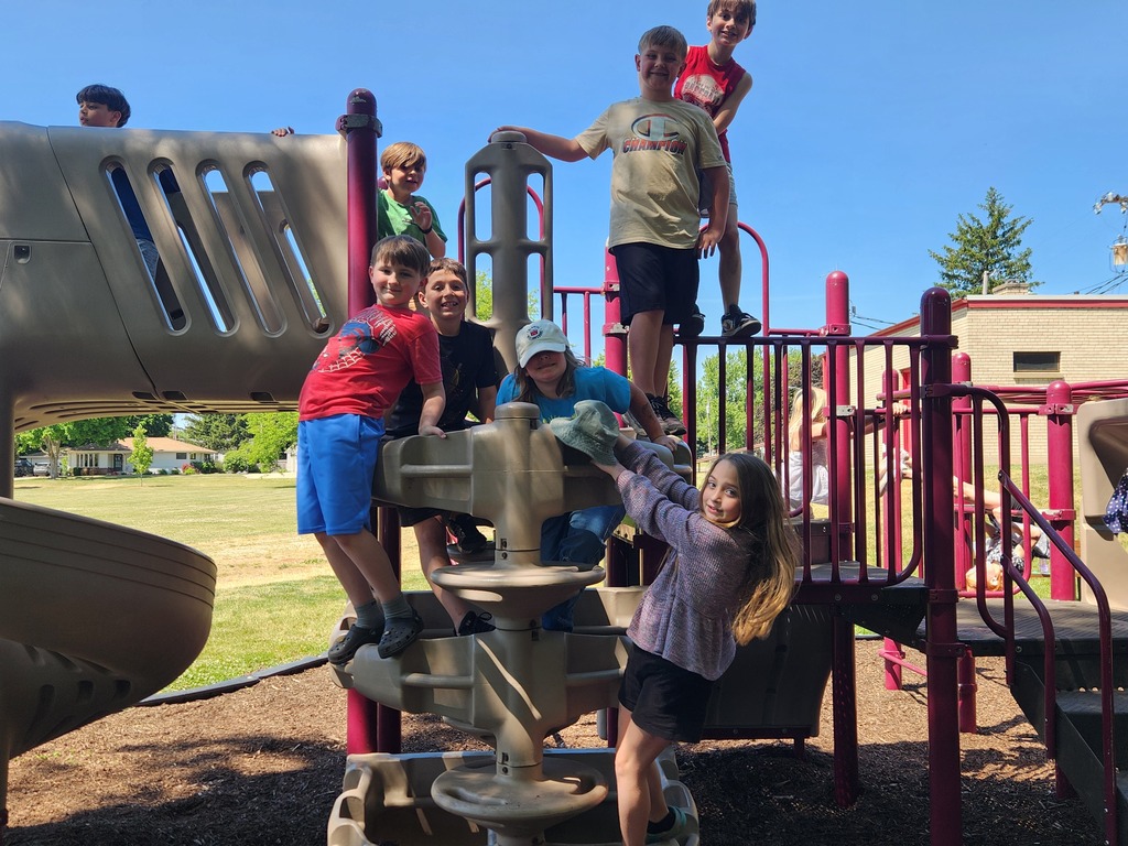 students on the playground