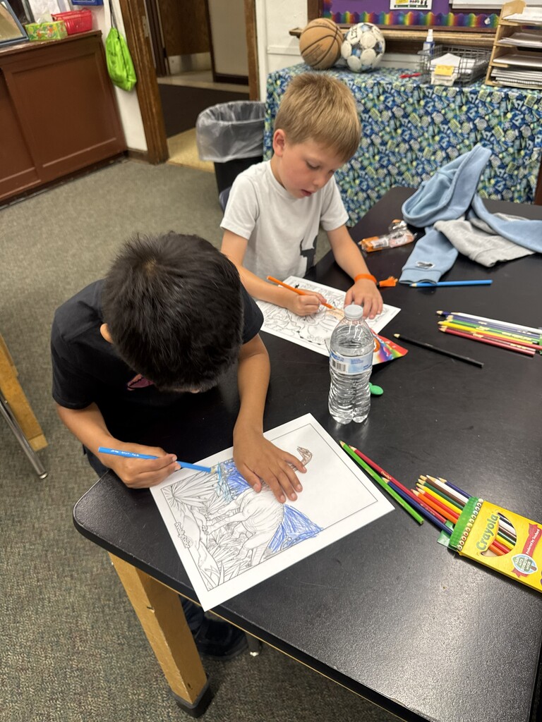 Student coloring